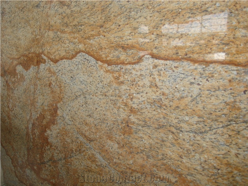 Juparana Dourado Granite Vanity Top, Brazil Yellow Granite