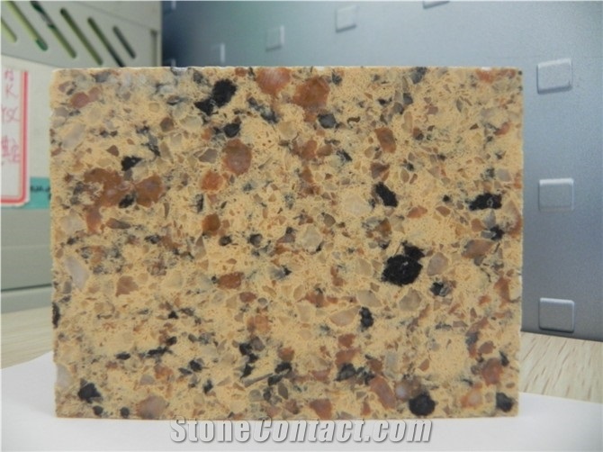Yellow Quartz Stone Floor Tile,Engineered Yellow Quartz Stone Tiles&Slabs