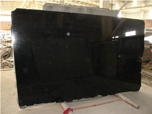 Black Galaxy Granite Slabs Giga, India Black Granite