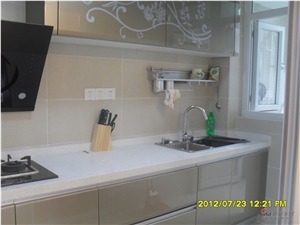 Giga Artificial Marble Counter,Vanity Tops, White Quartz Vanity Tops