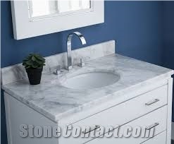 Giga Different Types Of Marble Bathroom Worktops, Carrara White Marble Bath Tops