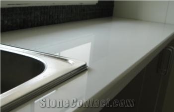 Giga White Marble Sink Top, Nanometre Microlite Bath Tops