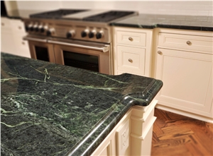 Giga White Marble Worktop, Big Flower Green Marble Kitchen Countertops Giga White Marble Worktop, Big Flower Green Marble Kitchen Countertops