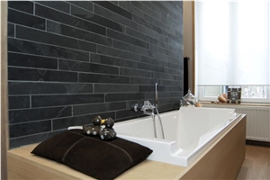Black Slate Slabs, China Black Slate