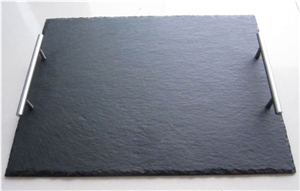 China Natural Black Stone Slate Roof Tiles