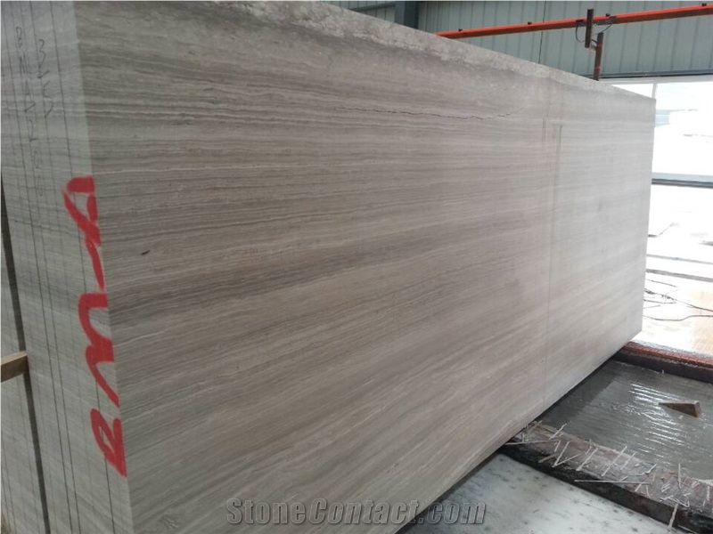 Wooden Grey Marble Slabs&Tiles, China Grey Marble
