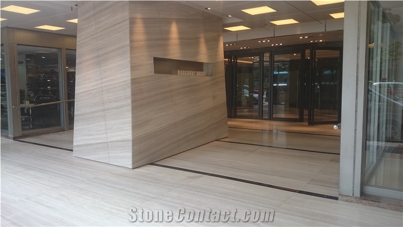 Wooden Grey Marble Slabs&Tiles, China Grey Marble