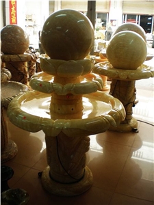 Fortune Ball, Beige Onyx Fountain