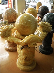 Fortune Ball, Beige Onyx Fountain