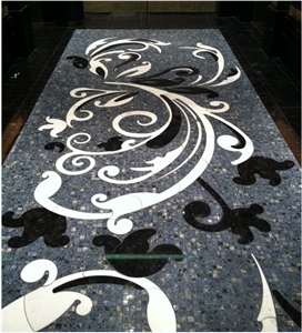 Grey Marble Waterjet Medallions