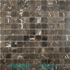 Emperador Marble Polished Mosaic Tiles