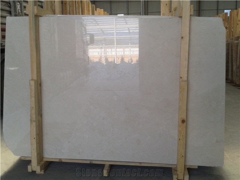 Burdur Bai Yulan Beige Marble Slab, Beige Polished Marble Flooring Tiles