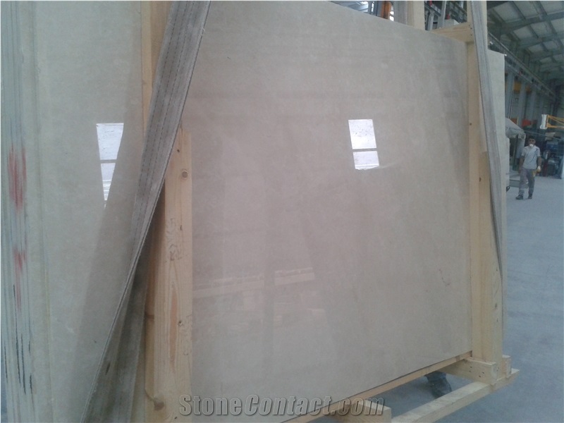 Burdur Bai Yulan Beige Marble Slab, Beige Polished Marble Flooring Tiles