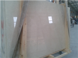 Burdur Bai Yulan Beige Marble Slab, Beige Polished Marble Flooring Tiles