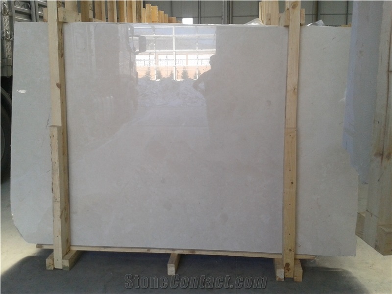 Burdur Bai Yulan Beige Marble Slab, Beige Polished Marble Flooring Tiles