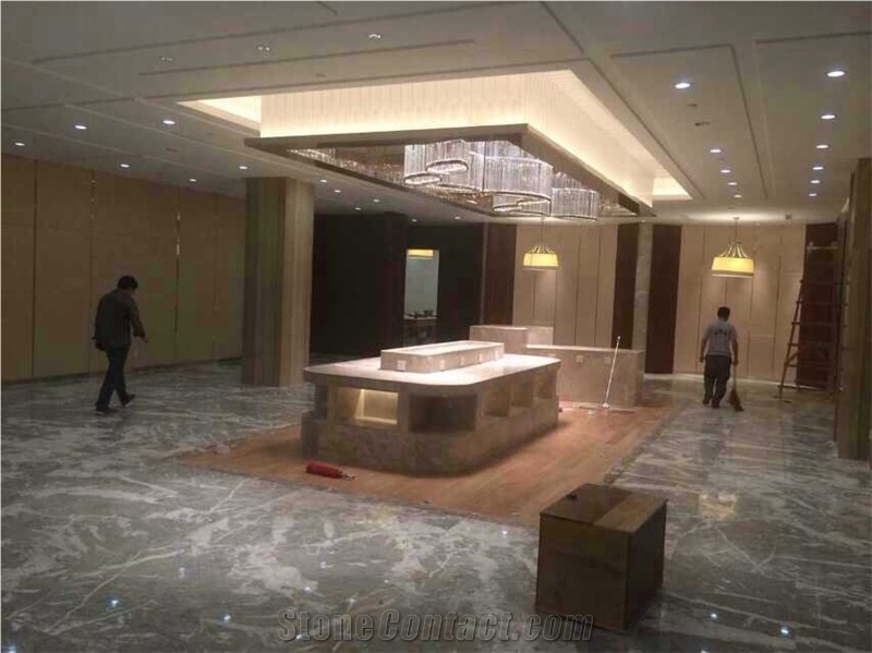 China Grey Marble/ New Venus Grey Mable Slabs & Tiles/Marble Skirting/White Marble Big Slab in Best Quality