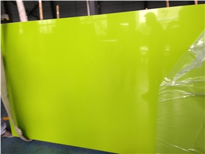 Pure Green Zsq2014 (Quartz Stone) Engineered Stone Tiles & Slabs