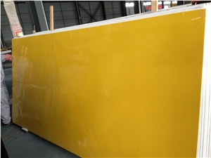 Pure Yellow Zsq2015 (Quartz Stone) Engineered Stone Tiles & Slabs