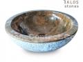 Brown Marble Circle Sink 1, Brown Marble Sinks