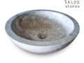 Cream Marble Circle Sink 2, Beige Marble Sinks