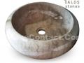 Cream Marble Circle Sink 3, Beige Marble Sinks