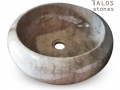 Cream Marble Circle Sink 3, Beige Marble Sinks