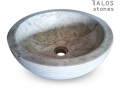 Cream White Marble Circle Sink, White Marble Sinks Cream White Marble Circle Sink, White Marble Sinks