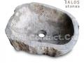 Petrified Wood Random Circle Sink