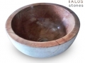 Red Marble Circle Sink, Red Marble Sinks