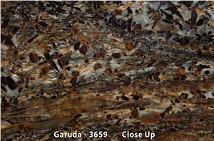 Garuda Granite Polished Slabs, Brazil Brown Granite