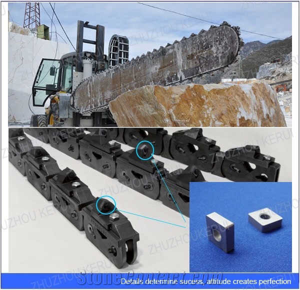 Tungsten Carbide Inserts for Chain Saw Machine to Cut Marble, Limestone