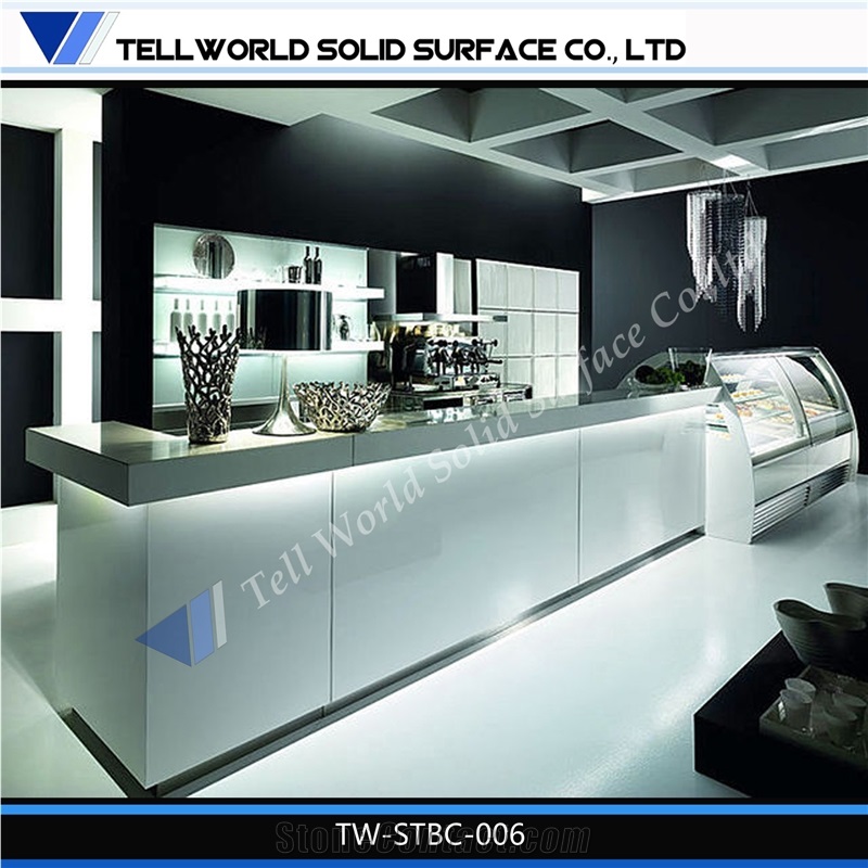 2014 Factory Direct Supply Fancy Design Modern Acrylic Bar Counter Interactive Bar Table