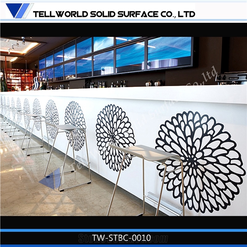 2014 Factory Direct Supply Fancy Design Modern Acrylic Bar Counter Interactive Bar Table