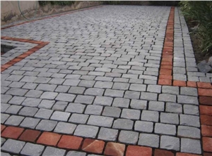 Piedra Adoquin Gris Con Franja Roja, Adoquin Morado Red Granite Cube Stone & Pavers Piedra Adoquin Gris Con Franja Roja, Adoquin Morado Red Granite Cube Stone & Pavers