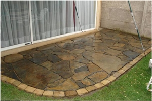 Piedra Laja Oxidada Irregular Flagstone Pavement, Piedra Laja Oxidada Slate Flagstone Piedra Laja Oxidada Irregular Flagstone Pavement, Piedra Laja Oxidada Slate Flagstone