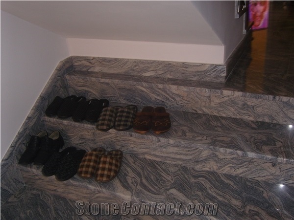 Juparana India Granite Stairs