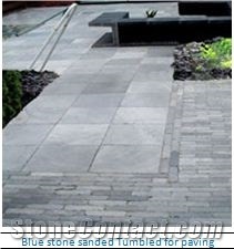 Sawn, Semi-Honed or Sanded and Tumbled Vietnam Blue Stone Paver