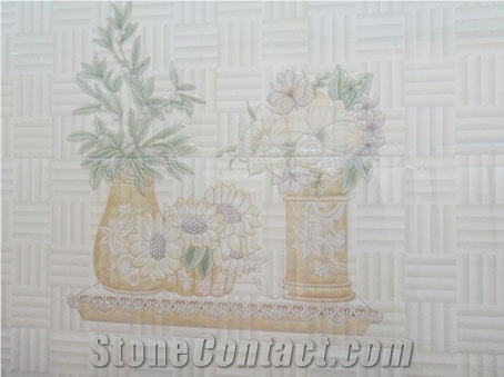 Ceramic Wall Tile, White Home Decor