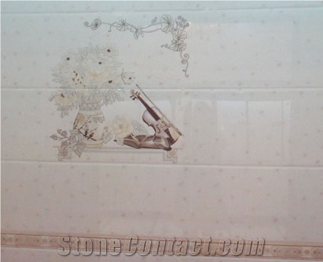 Ceramic Wall Tile, White Home Decor