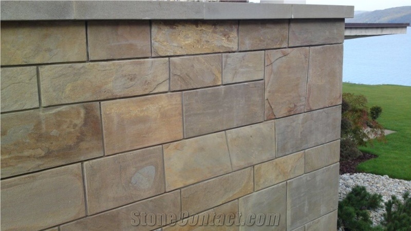 Spisske Sandstone Building Wall, Masonry