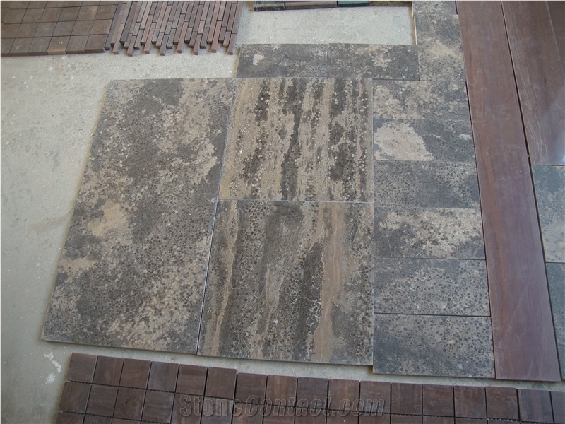 New Limestone Golden Coast Slabs & Tiles, China Brown Limestone
