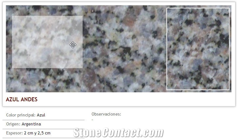 Blue Andes Granite, Azul Andes Granite Slabs & Tiles