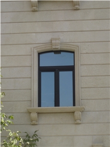 Armenian Gold Felsite Stone Window Sills, Arches, Frames, Surrounds
