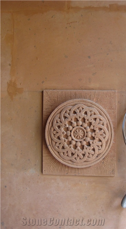 Tufa Stone Carved Relief