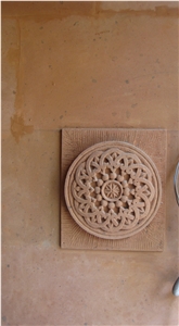 Tufa Stone Carved Relief
