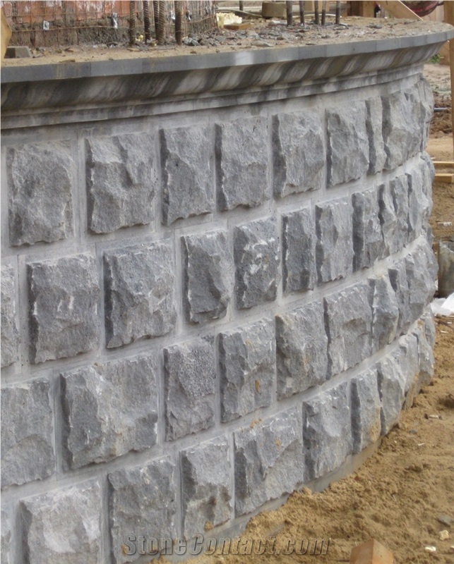 Yerevan Basalt Mushroomed Wall Stone