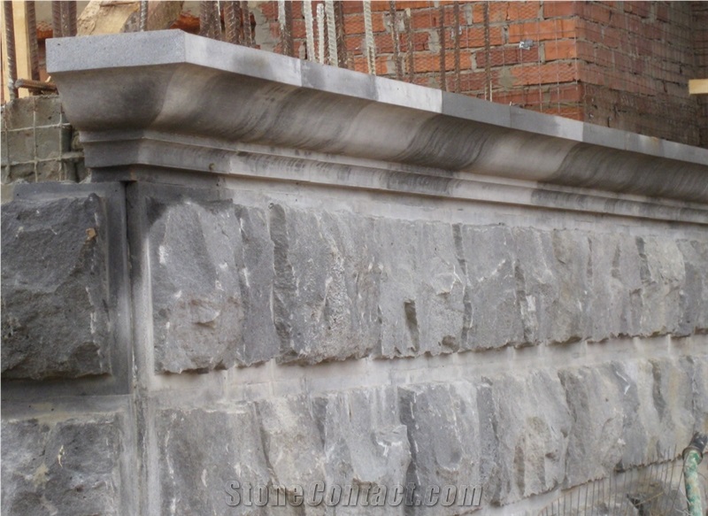 Yerevan Basalt Mushroomed Wall Stone