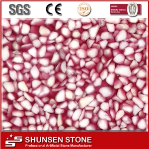 Fashion Decor/Bar Countertop Pebble Stone Translucent Panel Ls408