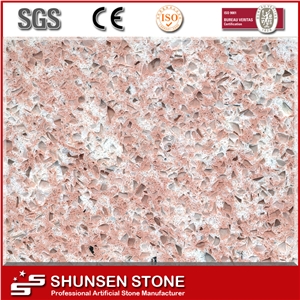 Quartz Stone Quartz Red Slabs & Tiles