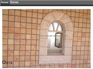 Jerusalem Royal Red Limestone Wall Tiles